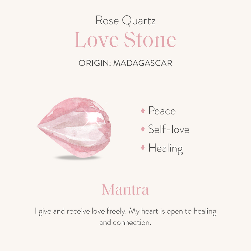 Gentle Soul - Rose Quartz Hamsa Evil Eye Charm Bracelet