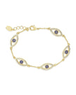 Evil Eye Bracelet with CZ