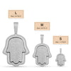 Hand Of God Hamsa Pendant 925 Sterling Silver