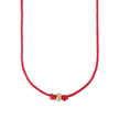 Red rondelle bead choker