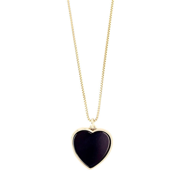Onyx Heart Necklace