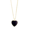 Onyx Heart Necklace