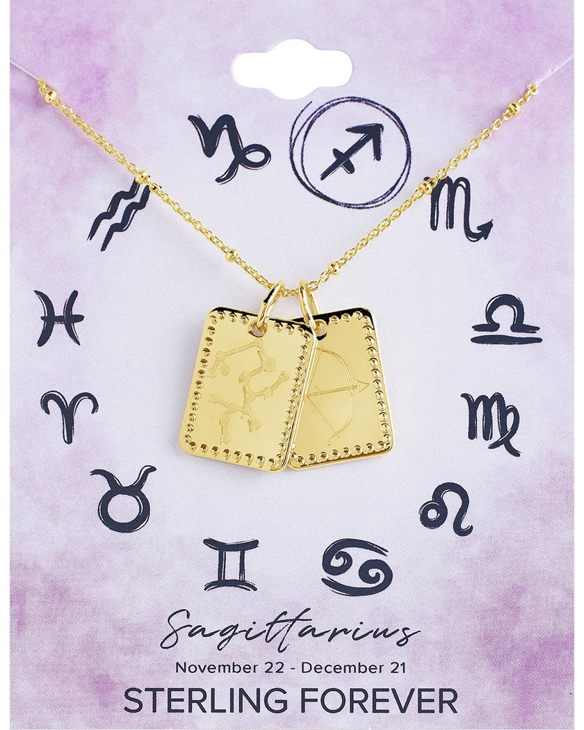 Zodiac Tag Necklace