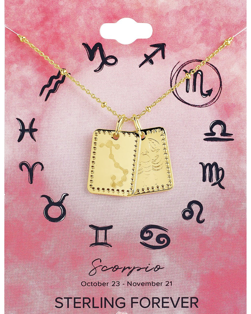 Zodiac Tag Necklace