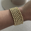 NEW 5mm Gold Bead Bracelet