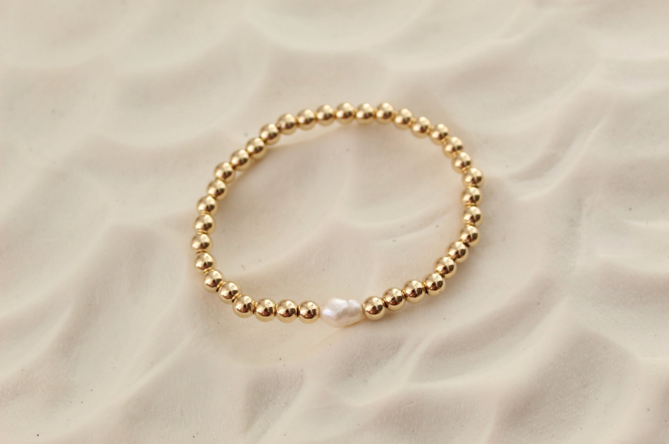 Evil Eye Pearl Beaded Bracelet Set Adjustable Evil Eye Bracelet