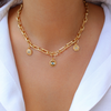 Gold Coin Medallion Necklace