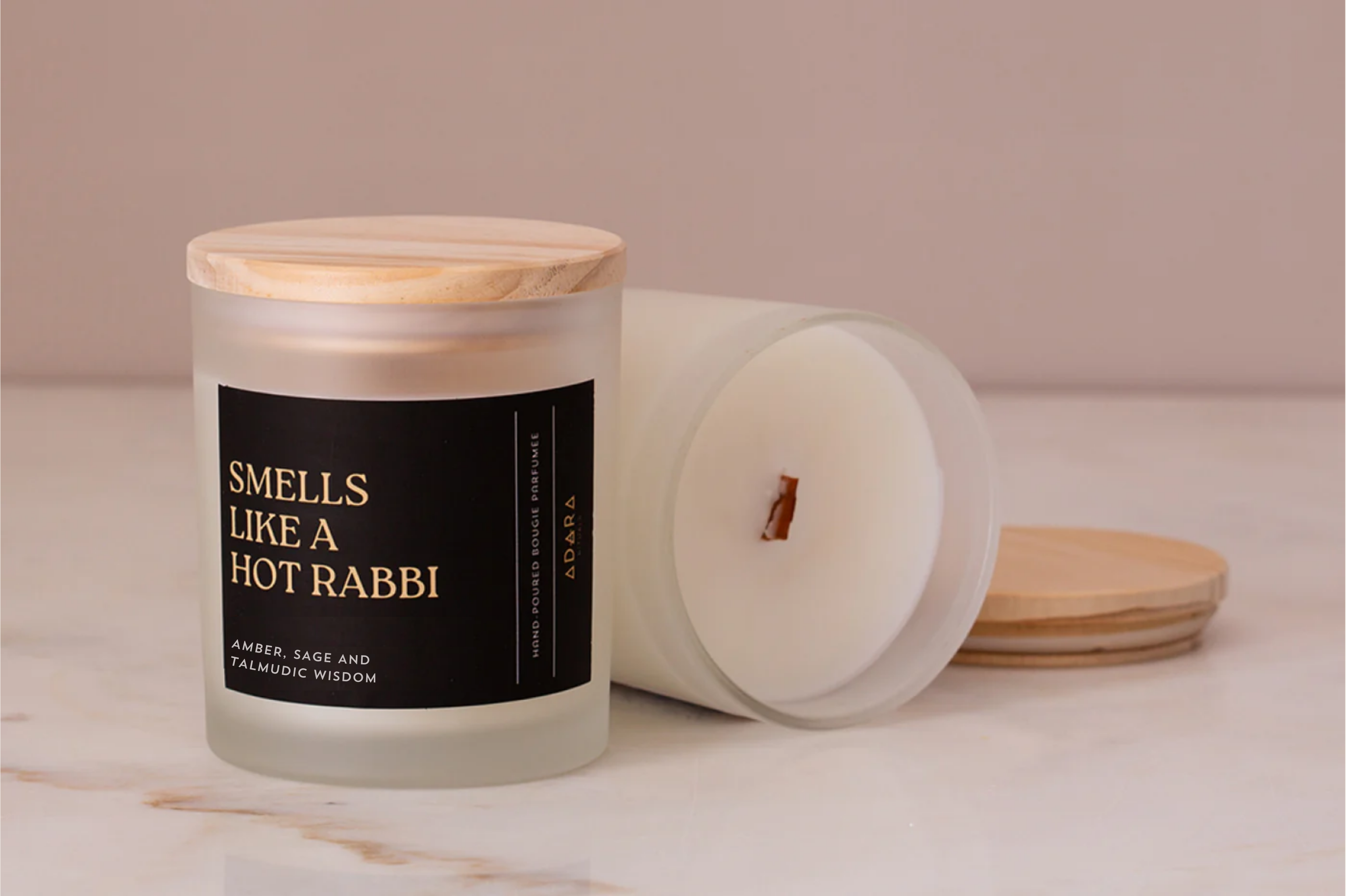 Smells Like A Hot Rabbi: Amber, Sage and Talmudic Wisdom Scented Candle