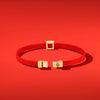 Ethereal Insight Men's Evil Eye Red String Bracelet