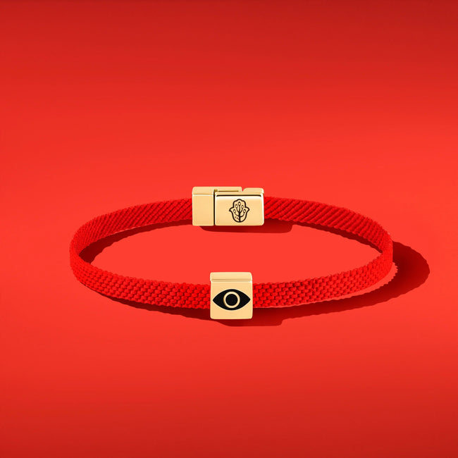 Ethereal Insight Men's Evil Eye Red String Bracelet
