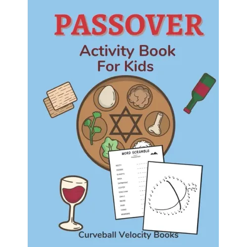 Passover Activity Book for Kids: Puzzles for Kids Aged 6-12