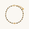 Remarkable Stability - Hematite Pyrite Evil Eye Anklet
