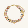 Nourished Intuition Multi-Sapphire Hamsa Gold Bracelet