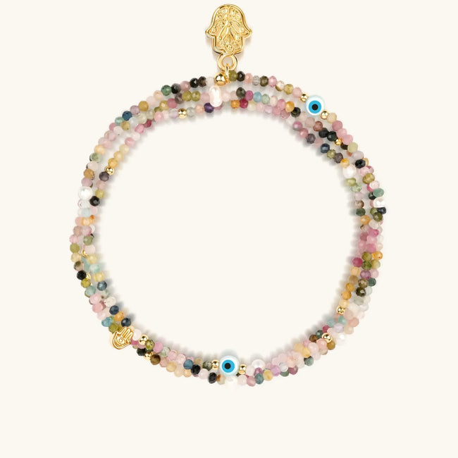 Balanced Spirit - Pink Tourmaline October Birthstone Wrap