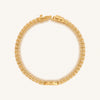 Sparkling Awareness Gold Plated Evil Eye Bracelet