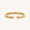 Soulful Rejuvenation Gold Evil Eye Cuff Bracelet