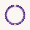 Calming Reflection - Amethyst February Birthstone Evil Eye Bracelet