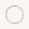 Utmost Clarity - Crystal Quartz April Birthstone Evil Eye Bracelet