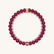 Conscious Motivation - Ruby Agate July Birthstone Evil Eye Bracelet