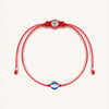 Super Guardian - Navy Enamel Evil Eye Red String Bracelet