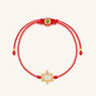 Divinely Blessed Mother of Pearl Star of David Red String Bracelet