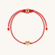 Gleaming Devotion Red String Heart Bracelet