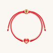 Devoted to Love - Evil Eye Heart Charm Red String Bracelet