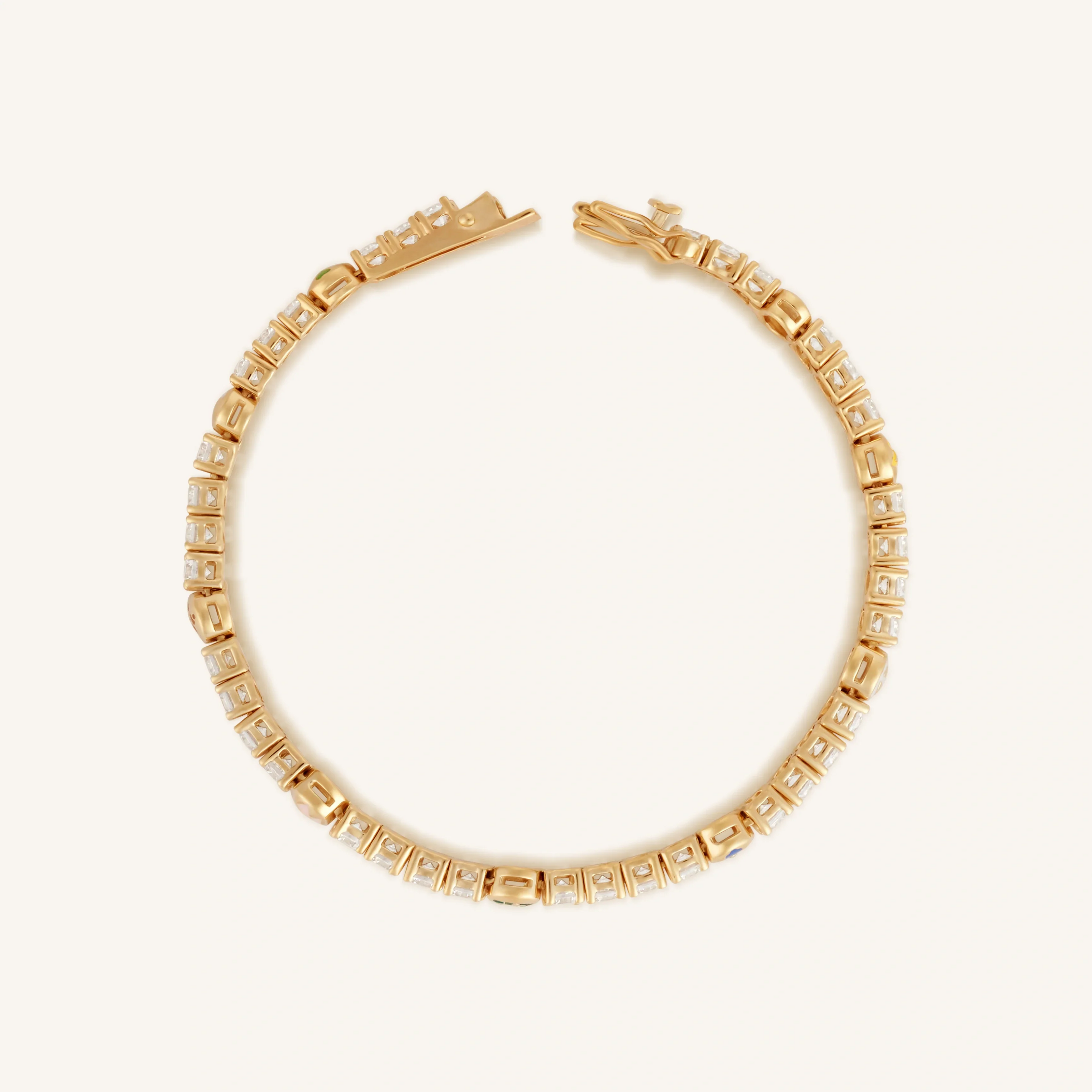 Fortuitous Traveler Multi-Symbol Tennis Bracelet