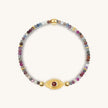 Spiritual Power - Sapphire Mix Evil Eye Charm Bracelet