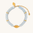 Soothing Thoughts - Aquamarine Evil Eye Charm Bracelet