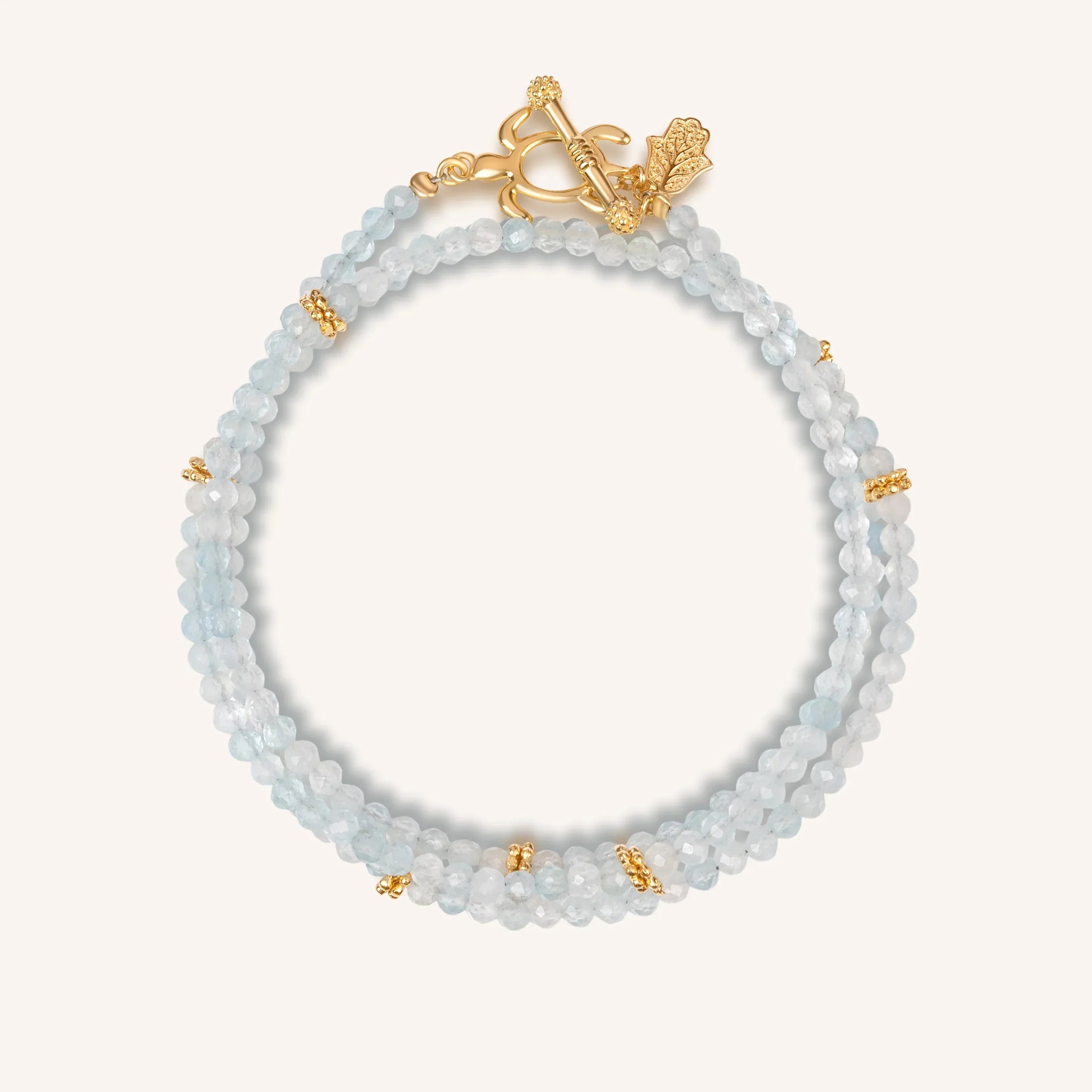 Emotional Strength - Aquamarine Uniting Cultures Turtle Wrap