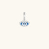 Enchanting Light Silver Evil Eye Charm