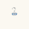 Enchanting Light Silver Evil Eye Charm