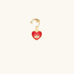 Love’s Protection - Heart with Evil Eye Gold Charm
