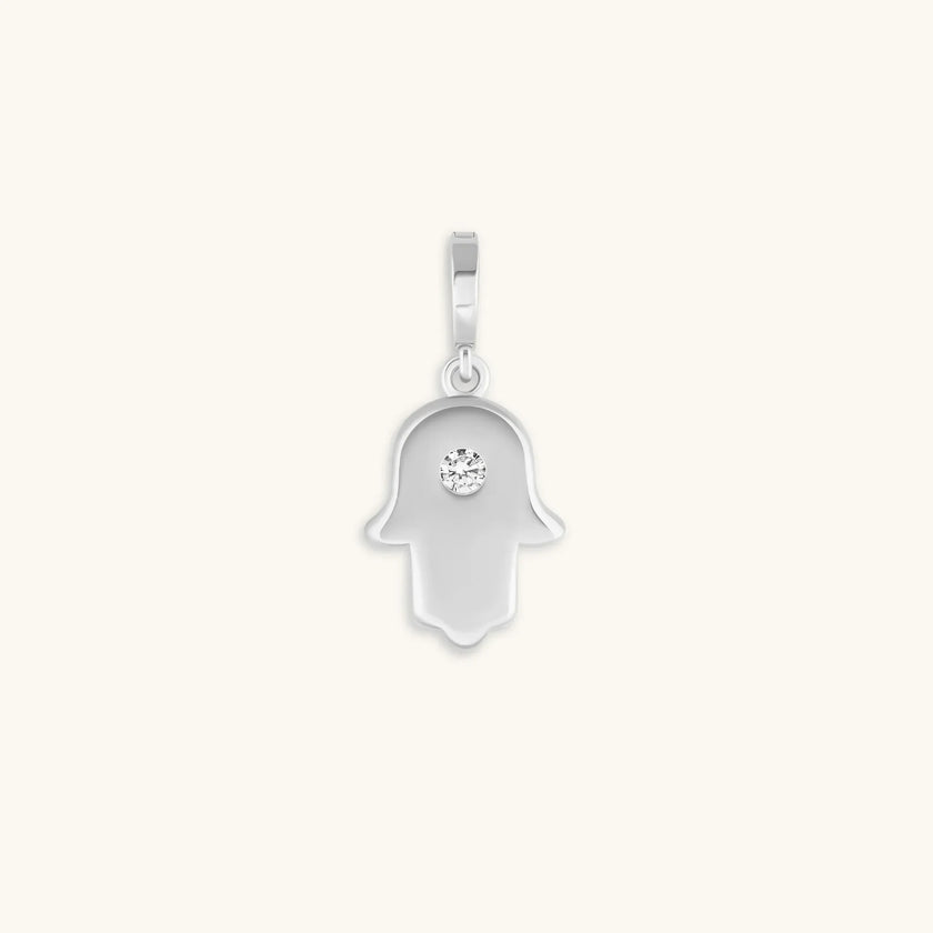 Light Defender - Silver Hamsa Charm