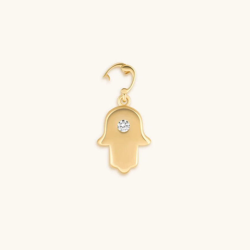 Light Defender - Gold Hamsa Charm