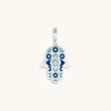 Safe & Sound - Silver Patterned Hamsa Charm