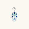 Safe & Sound - Silver Patterned Hamsa Charm