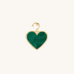 Blossoming Soul Malachite Heart Charm