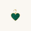 Blossoming Soul Malachite Heart Charm