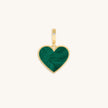 Blossoming Soul Malachite Heart Charm