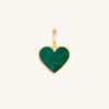 Blossoming Soul Malachite Heart Charm