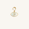 Vigilant Dreamer Evil Eye Mother of Pearl Engravable Charm