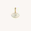 Vigilant Dreamer Evil Eye Mother of Pearl Engravable Charm