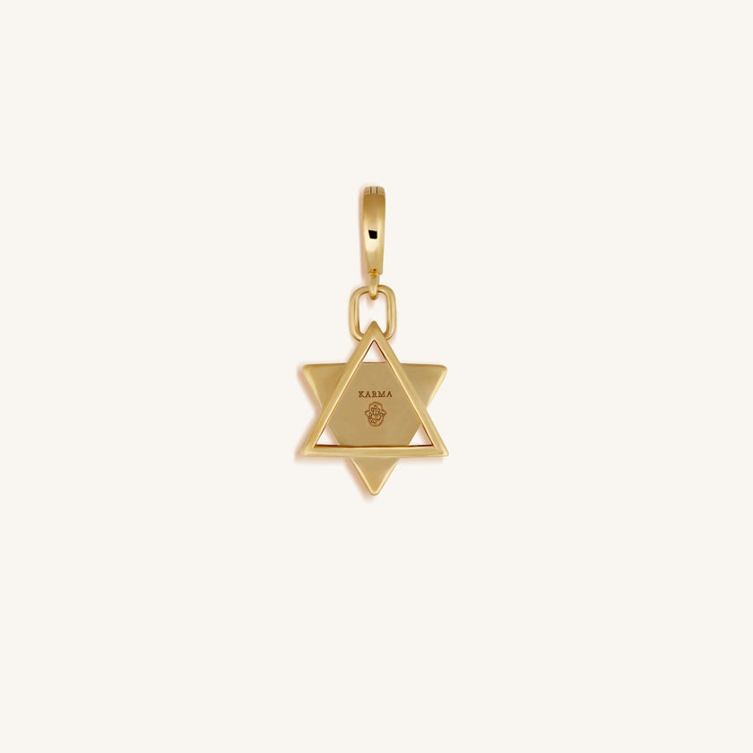 Timeless Wisdom Star of David Mother of Pearl Charm