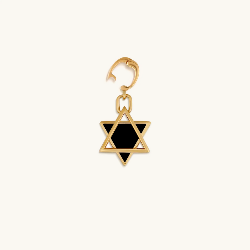 Faithful Discernment Black Onyx Star of David Pendant