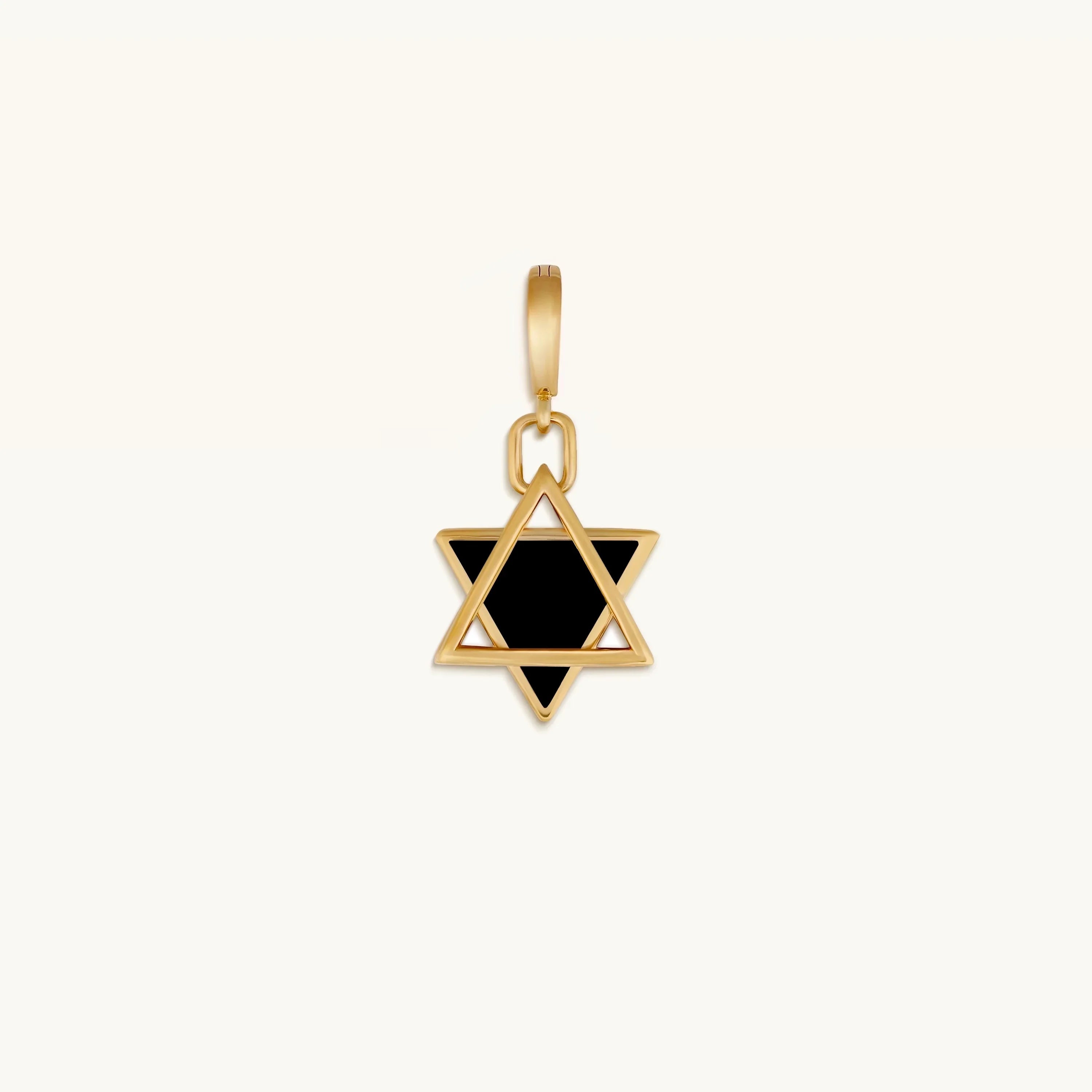Faithful Discernment Black Onyx Star of David Pendant