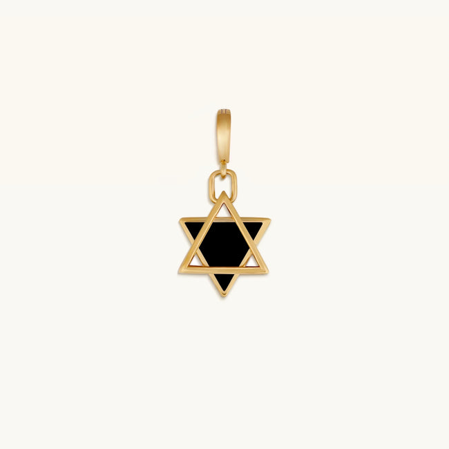 Faithful Discernment Black Onyx Star of David Pendant