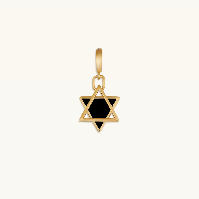 Faithful Discernment Black Onyx Star of David Pendant