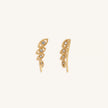 Expanded Awareness Gold Evil Eye Climber Earrings